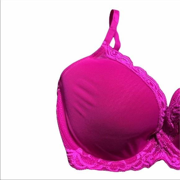 Natori Lace Trim Pink Bra Size 32DDD NWT - Picture 5 of 6